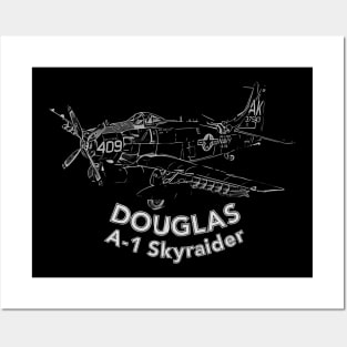 Douglas A-1 Skyraider Posters and Art